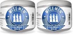 Wise Men Calm Balm bottle front view for daily relaxation and aromatherapy routines.