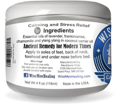 Wise Men Calm Balm drops pour shows convenient use for quick calm moments.