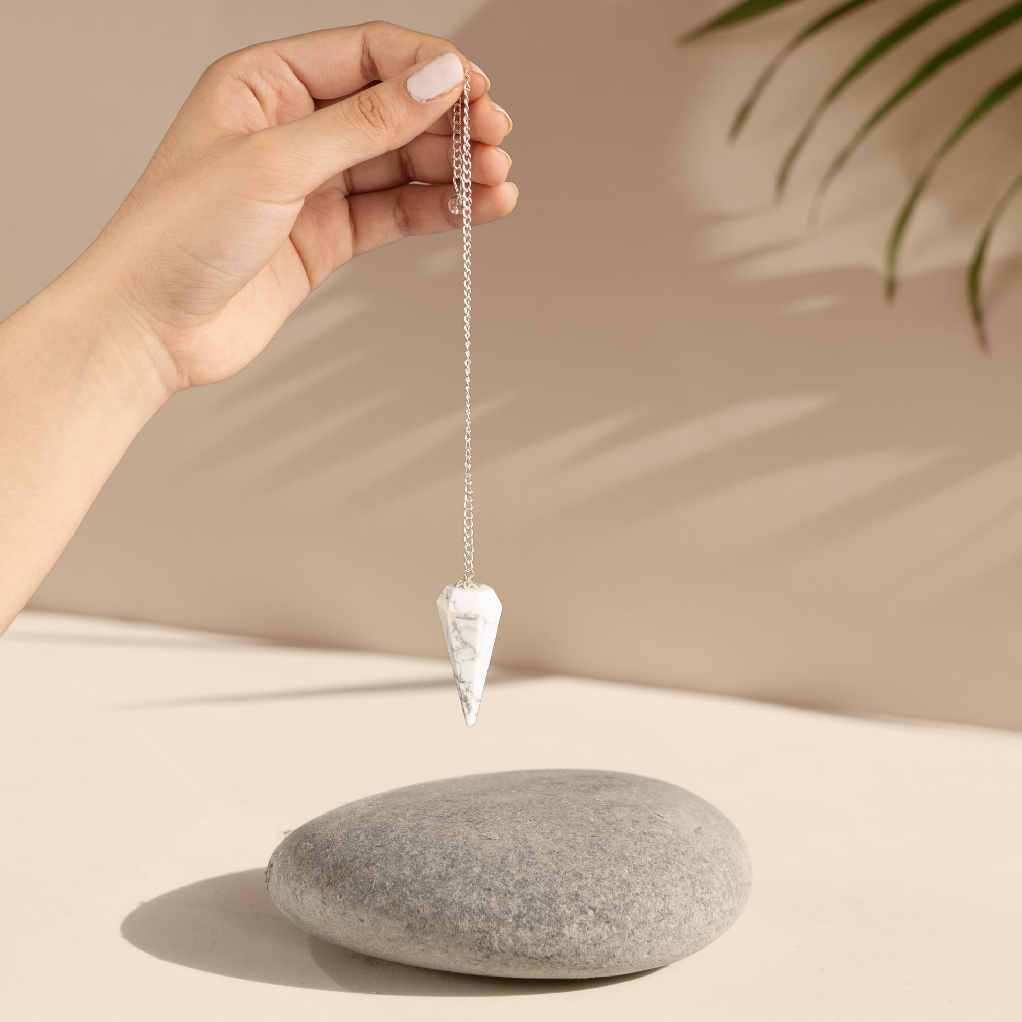 Wish Well pendulum crystal ball on chain used for intuitive divination.