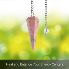 Wish Well rhodonite pendulum supports meditation and mindful self-reflection.
