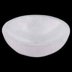 Wish Well Selenite Bowl crystal charging; cleanses and recharges stones