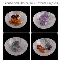 Wish Well Selenite Bowl energy amplification supports calm meditation spaces