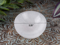 Wish Well selenite bowl on an altar promotes calm and clarity