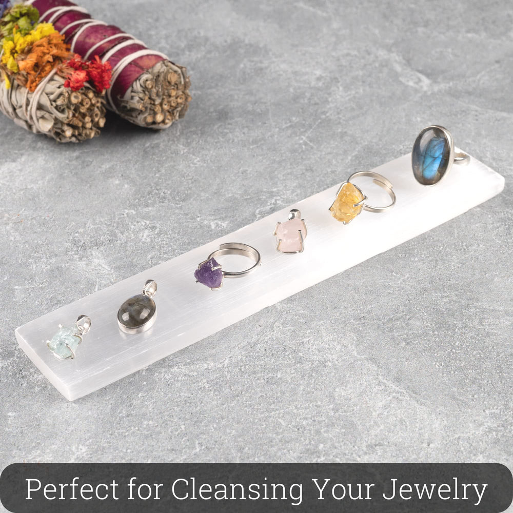 Wish Well charging plate cleanses large stones and geodes with ease