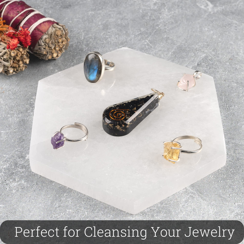 Wish Well decorative Moroccan crystal plate adds serene light to home decor.