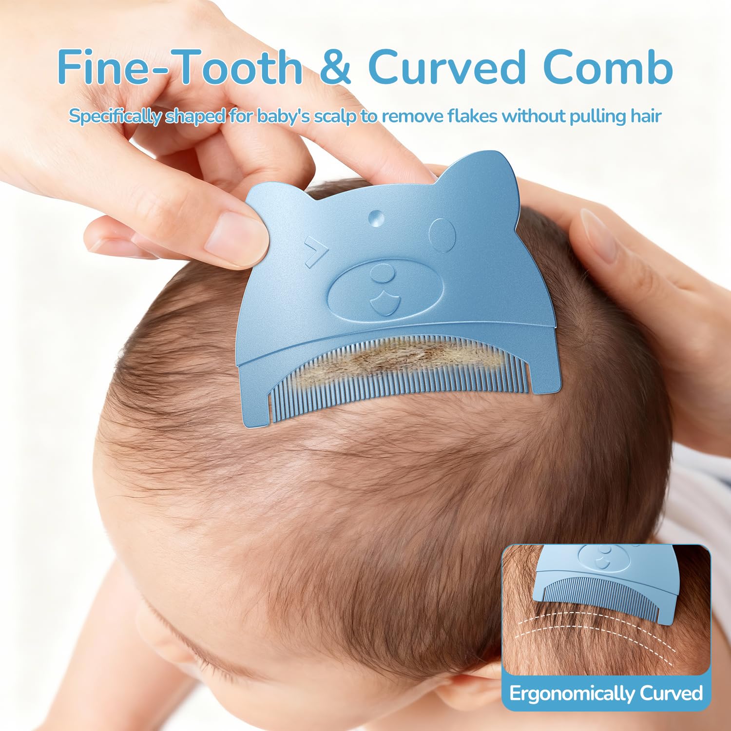 Wishbird hangable non-slip grip for easy handling with wet hands.