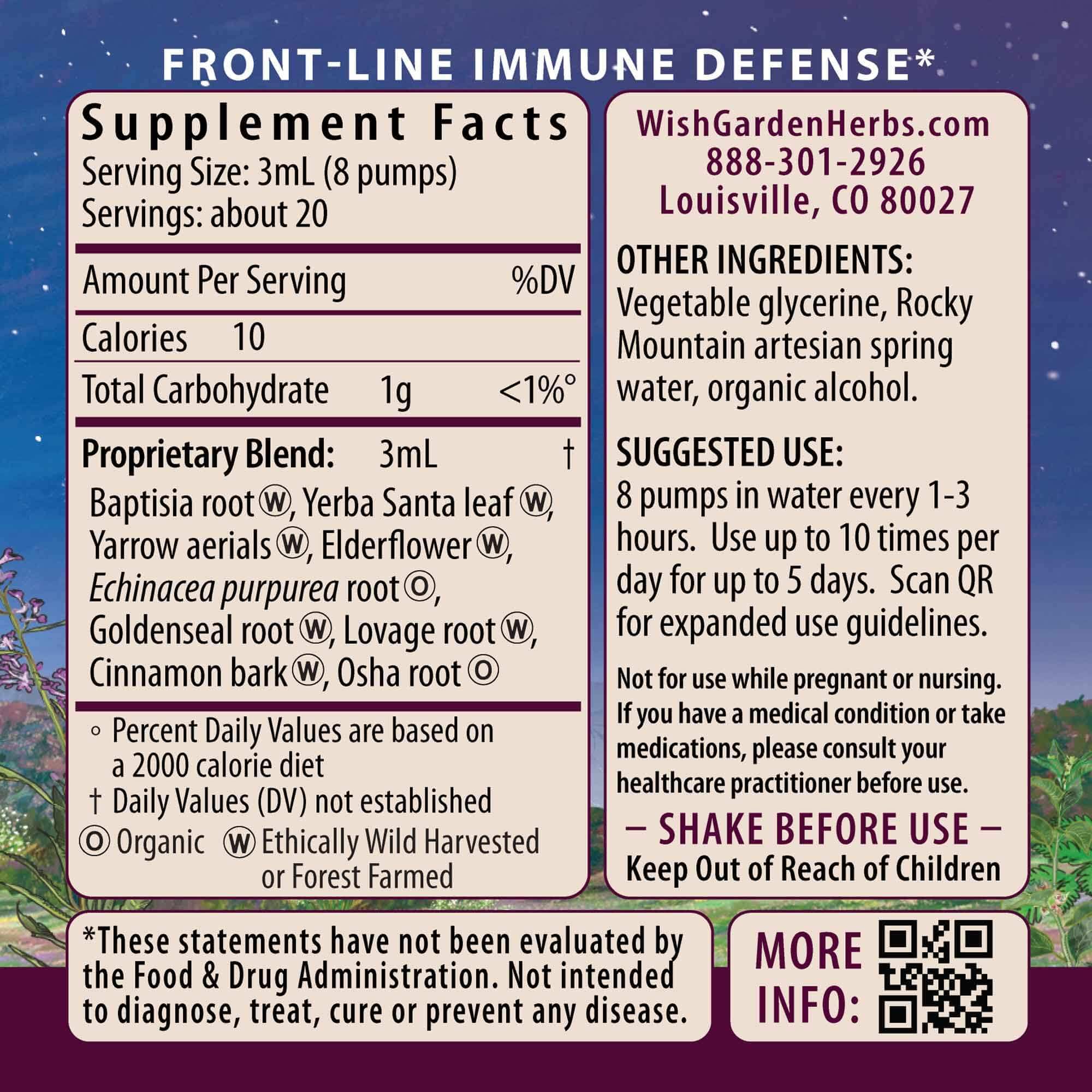 WishGarden Kick-Ass Immune Activator drops ready for easy dosing.