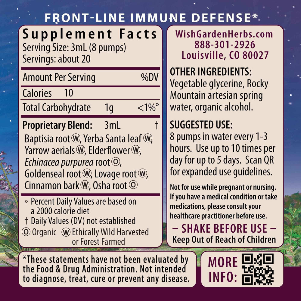 WishGarden Kick-Ass Immune Activator drops ready for easy dosing.