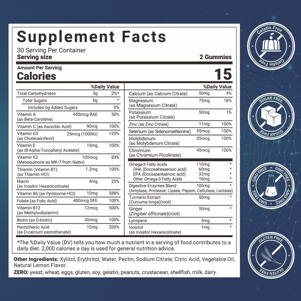 Wiszeen bottle back shows ingredients and daily guidance.