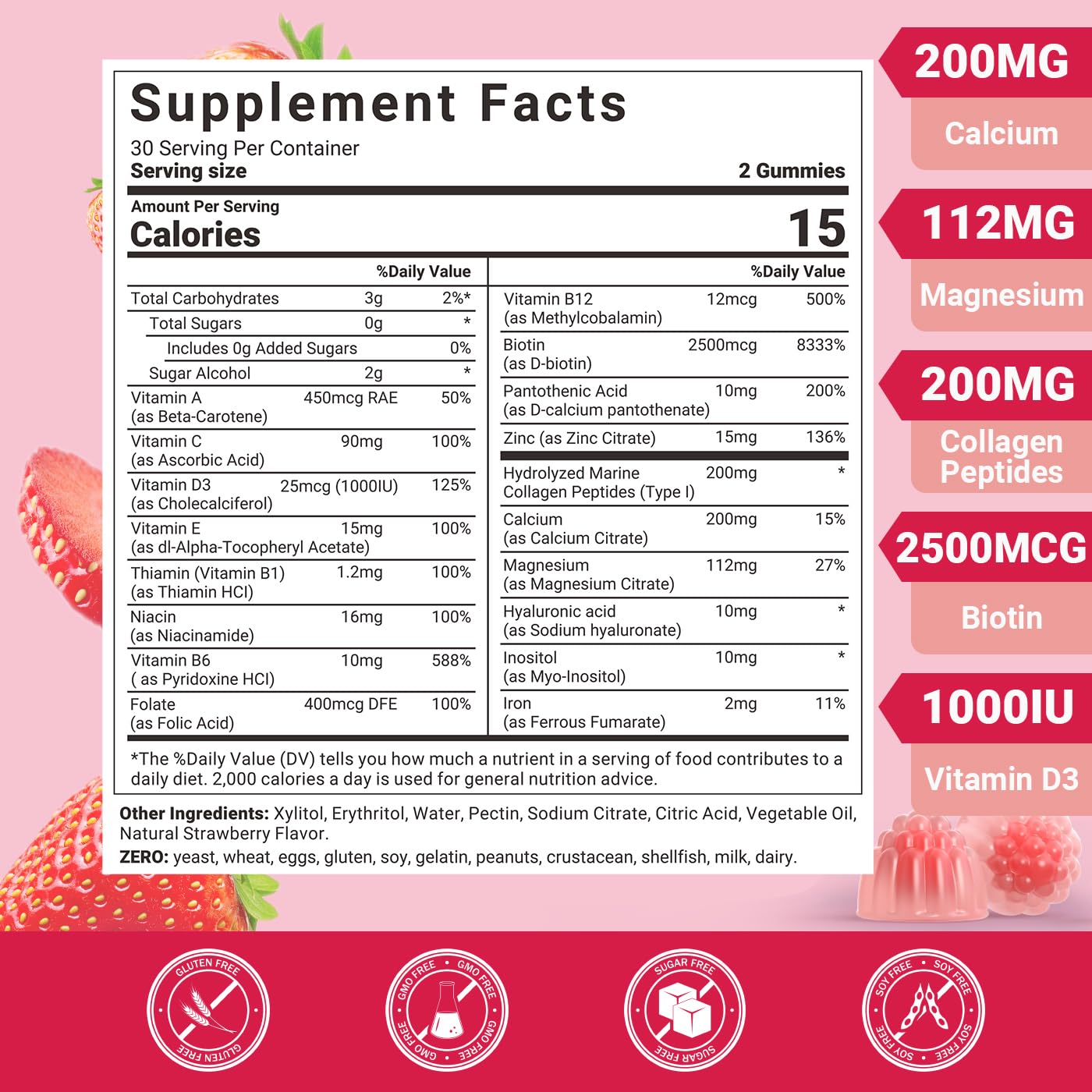 Wiszeen women gummies texture closeup suggests tasty daily wellness support