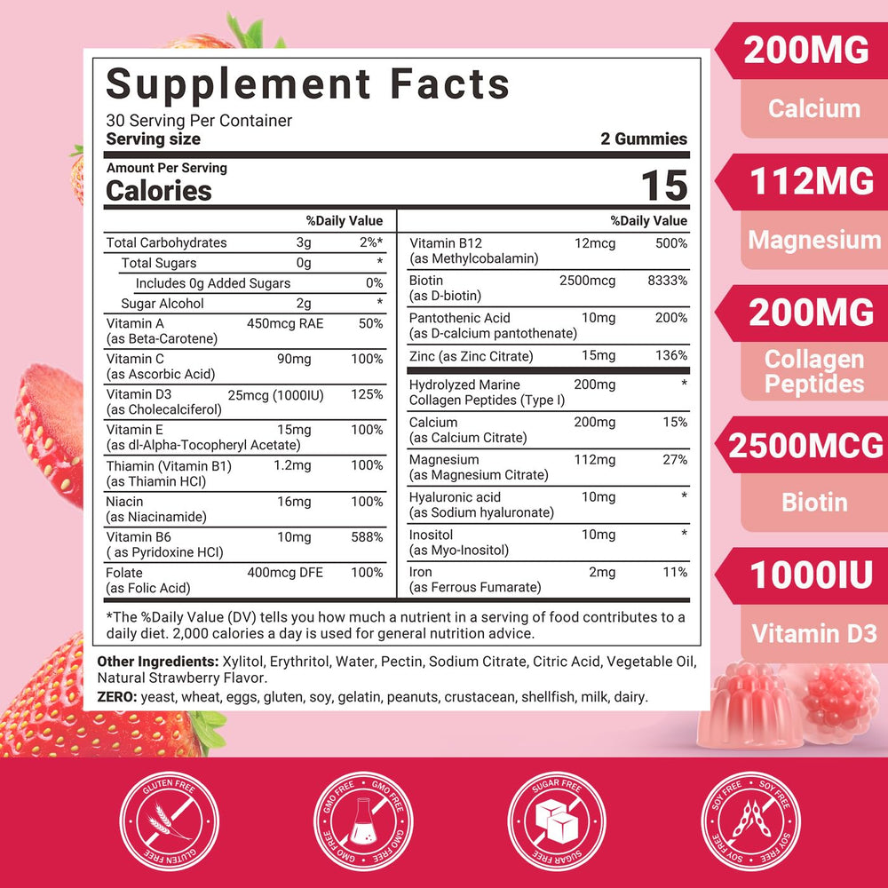 Wiszeen women gummies texture closeup suggests tasty daily wellness support