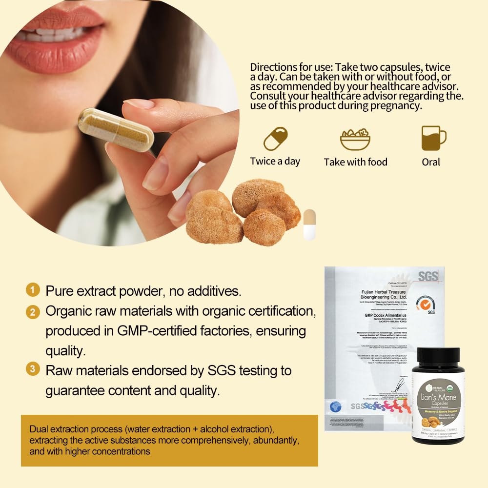 WL Herbal Treasure Lions Mane powder measured to add to drinks