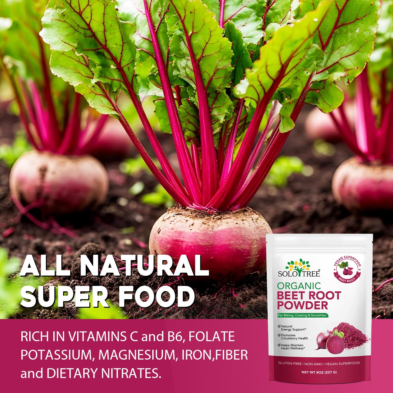Dairy-free latte with WLCTJIAYOU beet root powder for vibrant shade