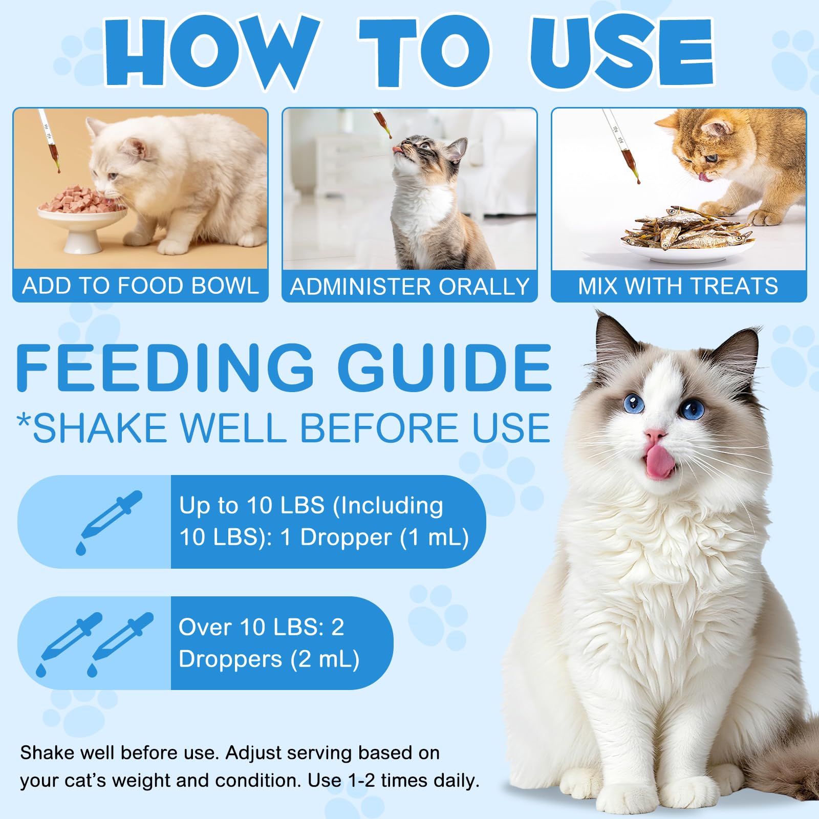 WLCTJIAYOU L-Lysine for Cats daily-use liquid simplifies routines.