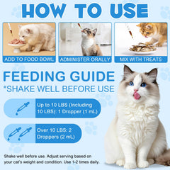 WLCTJIAYOU L-Lysine for Cats daily-use liquid simplifies routines.