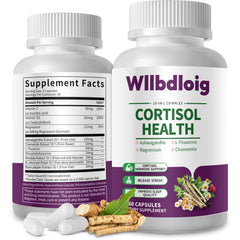 Wllbdloig cortisol supplements bottle for a daily calm routine