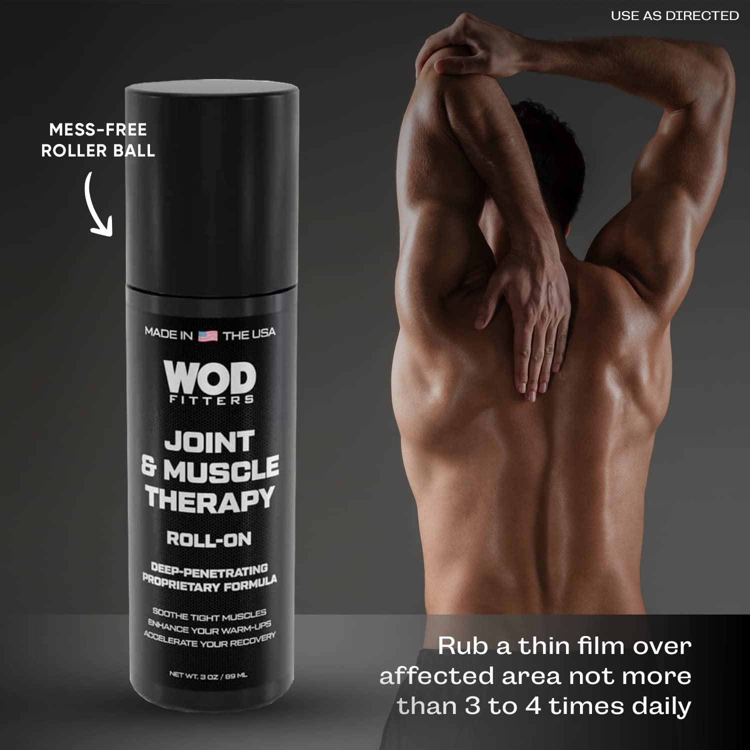 WODFitters roll-on cap close-up highlighting compact design.