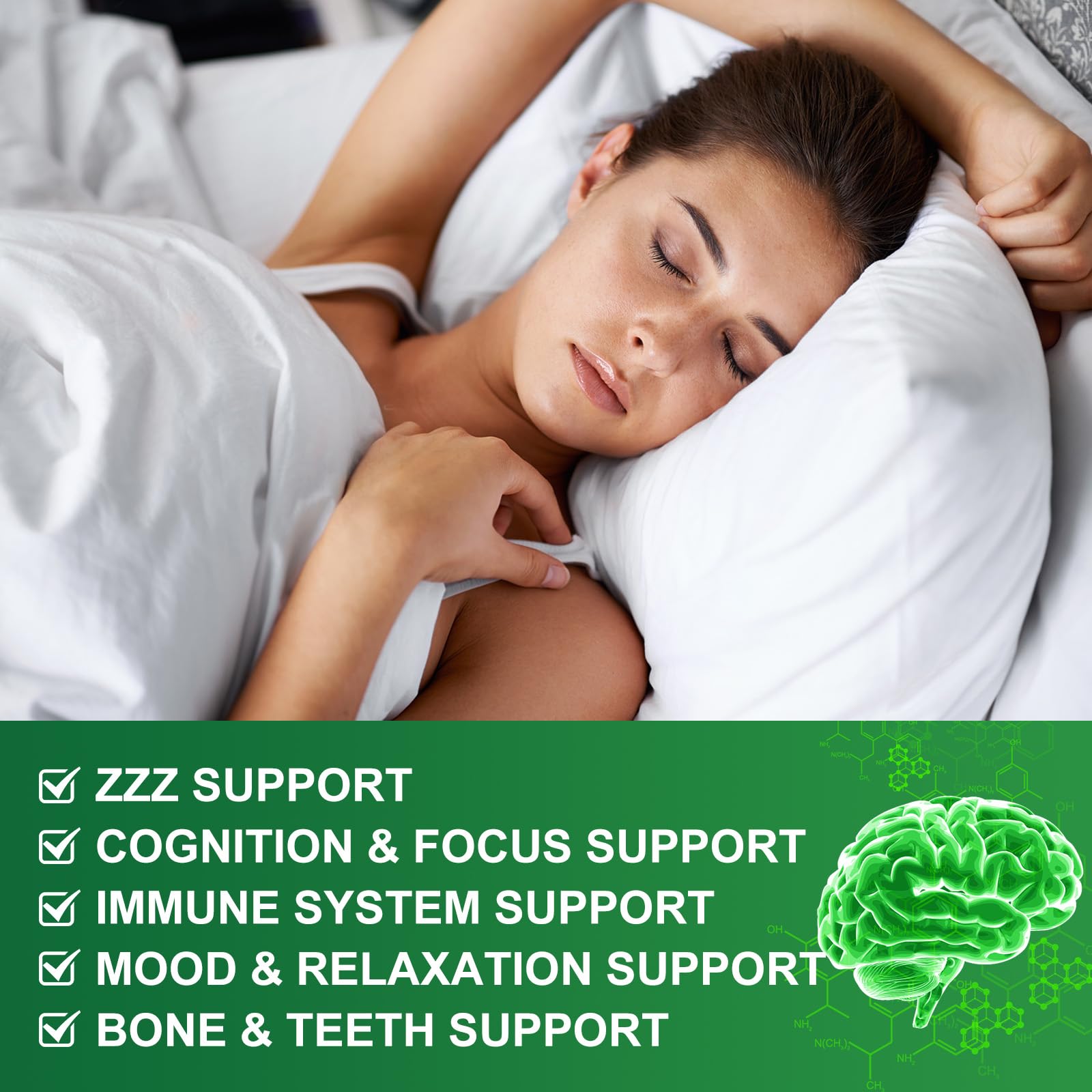 WOGORGT Bone support D3 K2 label emphasizes bone strength and wellness.