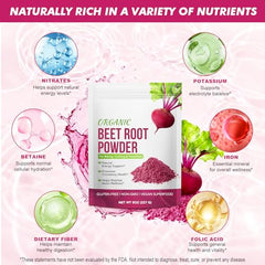 WOJBALMN Beetroot Powder scoop with powder ready to mix