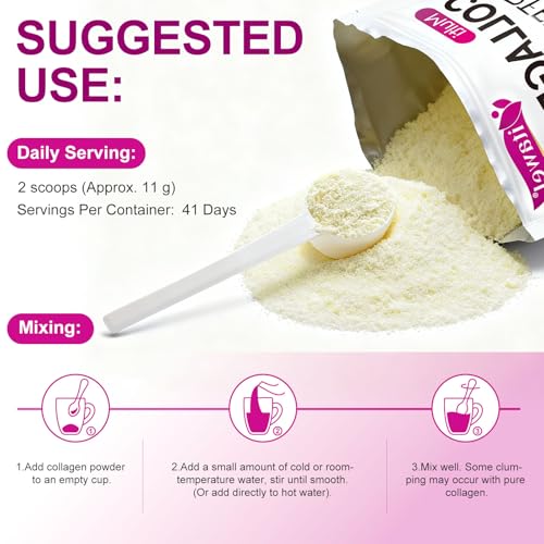 Unflavored WOJBALMN powder dissolves easily in water.