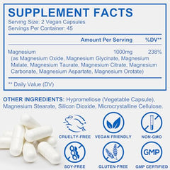 WOJBALMN magnesium glycinate label with transparent nutrition details.