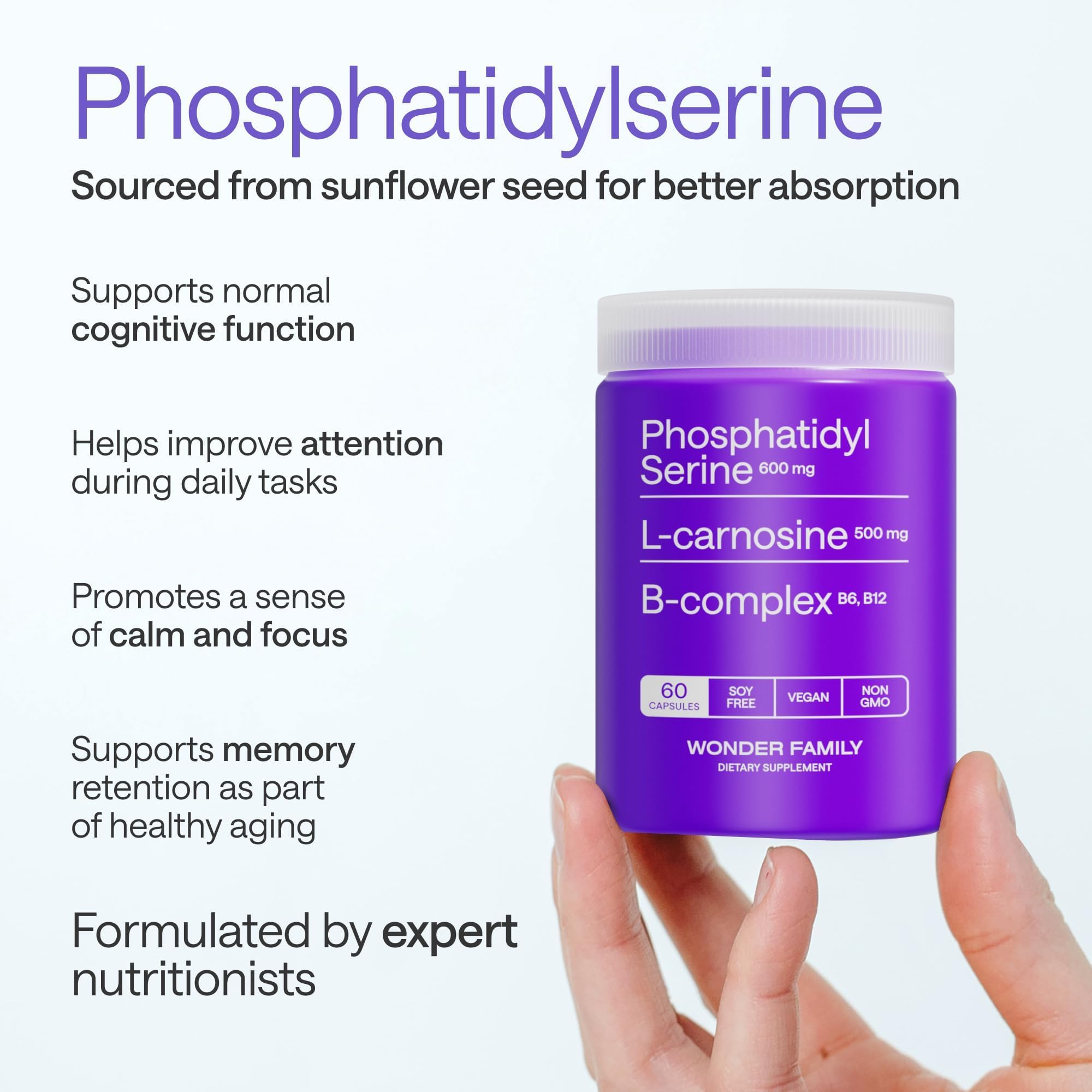 WONDER FAMILY L-Carnosine blended capsules for balanced cognitive performance