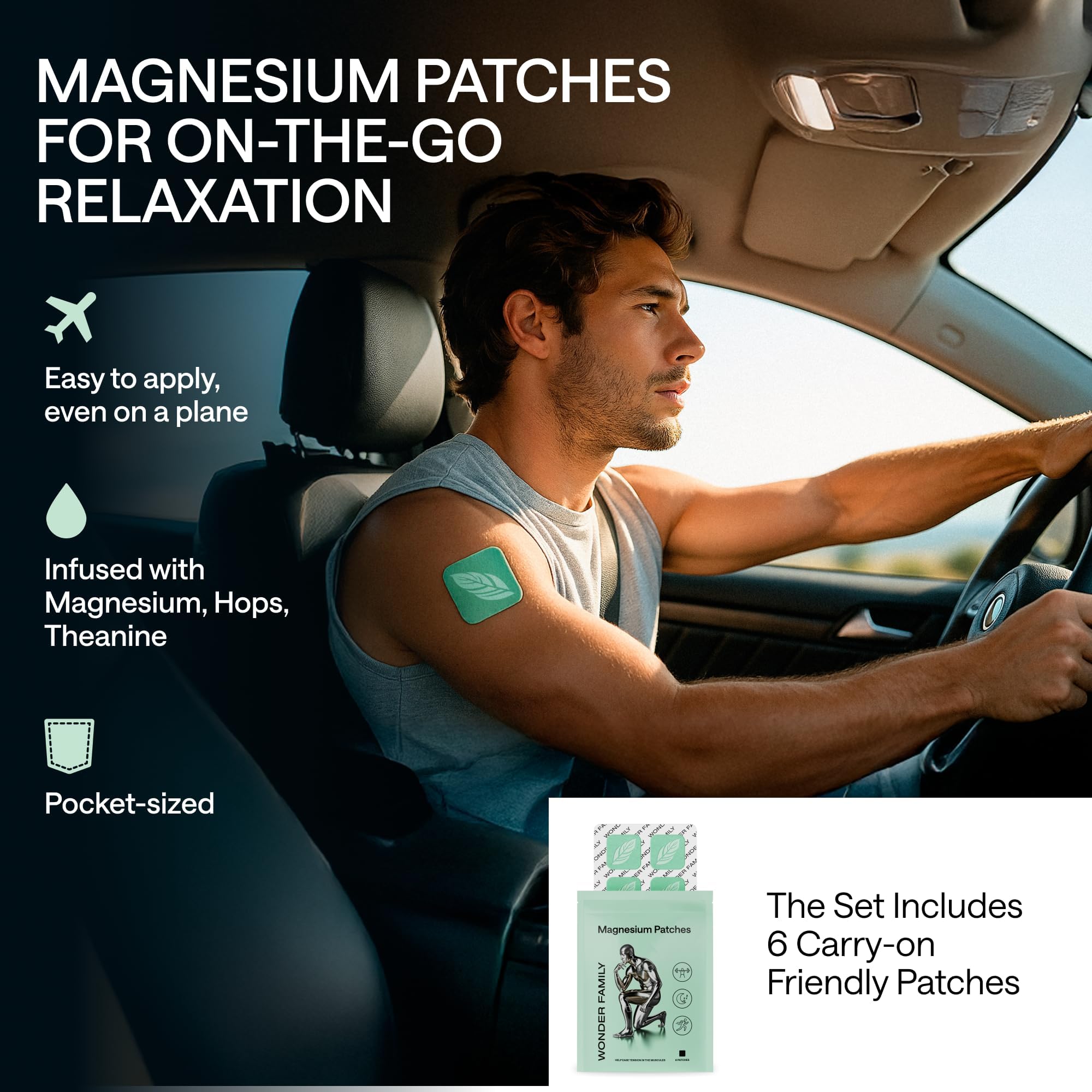 Wonder Family magnesium patch pack provides steady release during quiet time at home.