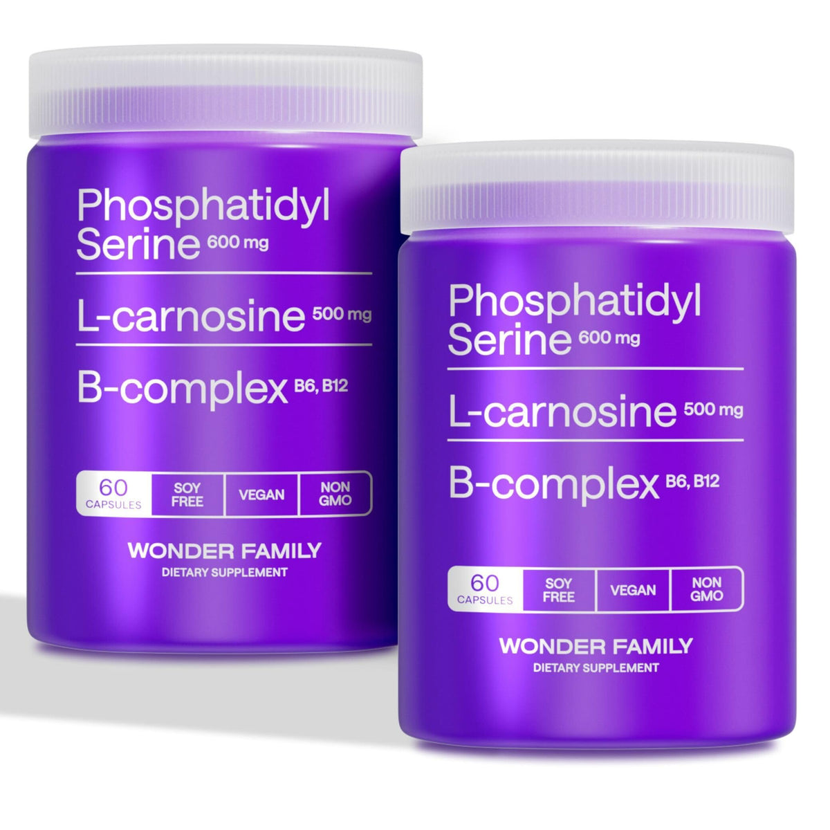 WONDER FAMILY phosphatidylserine from sunflower lecithin bottle for natural brain support
