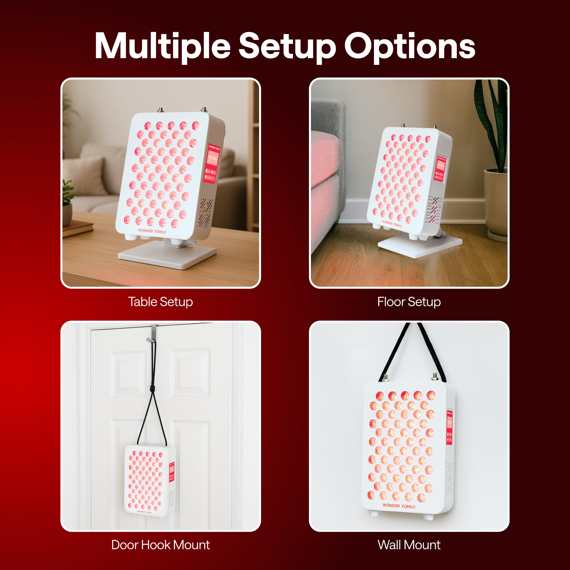 Wonder Family red light panel body therapy supports muscle comfort