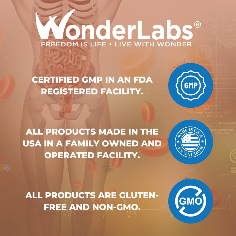 Wonder Laboratories bottle lid being opened for easy supplement access