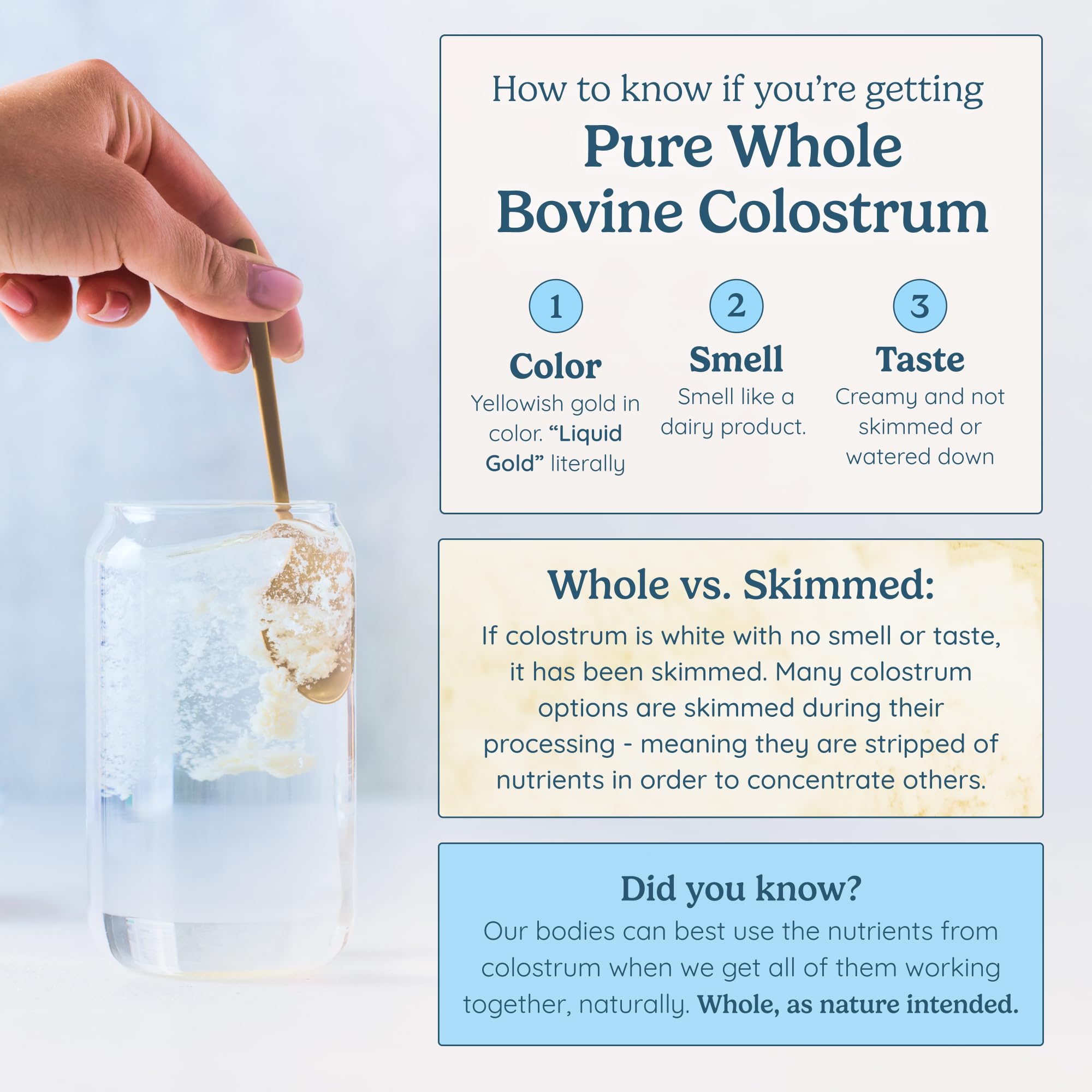 WonderCow Colostrum packets on the go highlight convenient family-friendly doses.