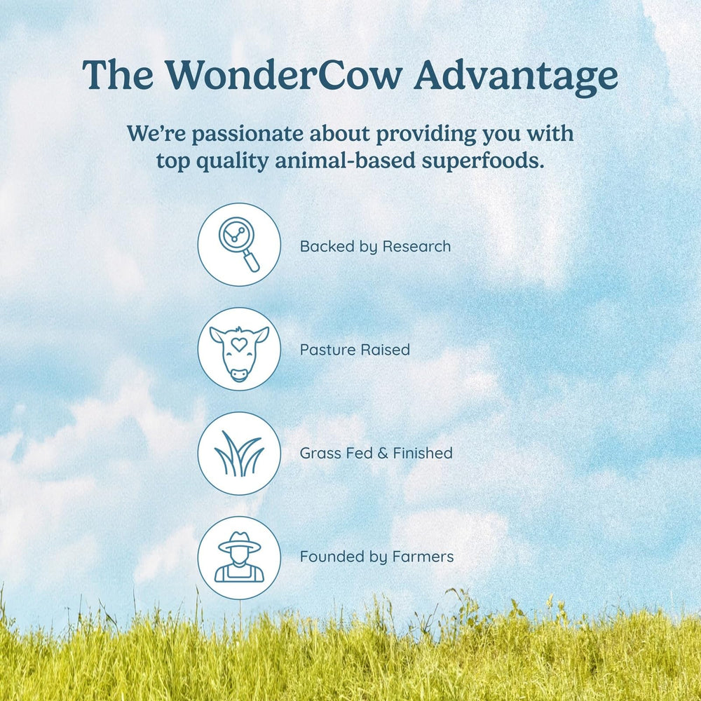 WONDERCOW daily-use capsules – convenient for consistent energy and immune support.