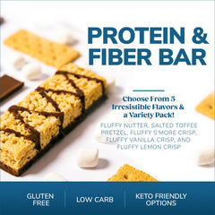 WonderSlim protein-fiber structure shows 15g protein and up to 8g fiber per bar.