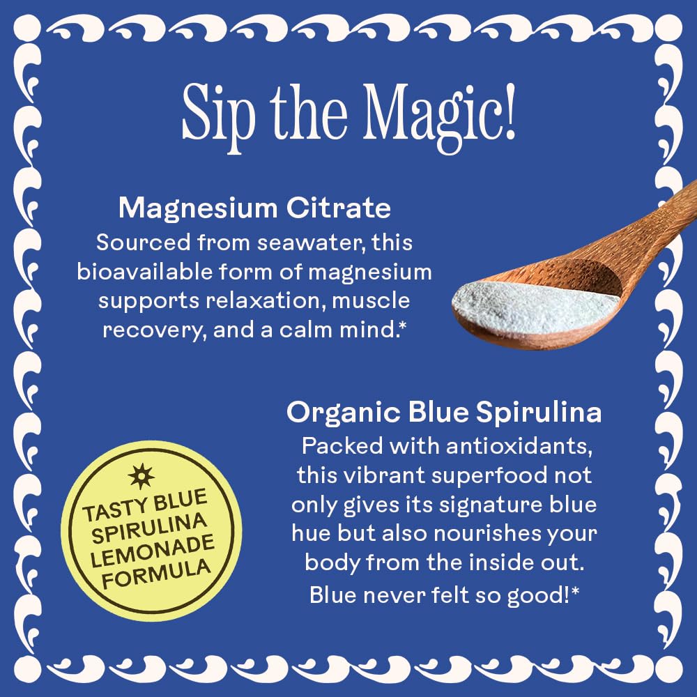 Glass of prepared Magic Magnesium beverage with water splash
