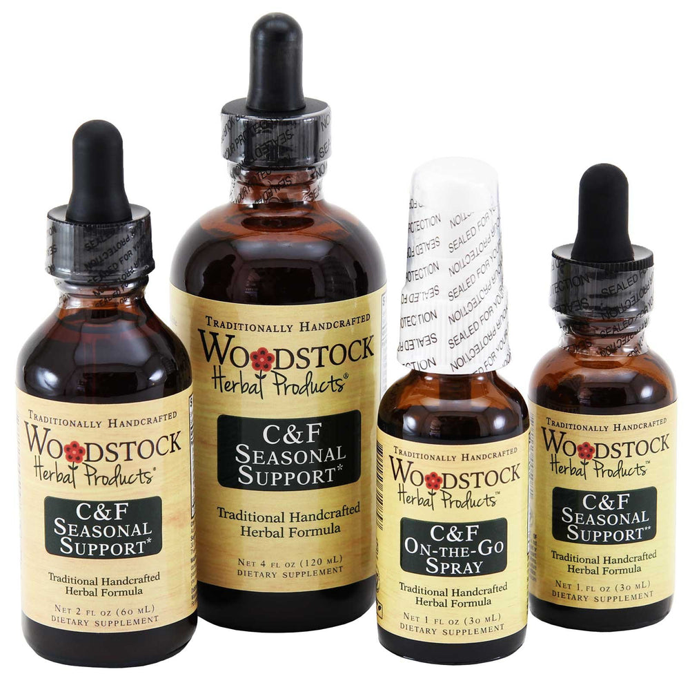 Woodstock C&F Seasonal Support drops ready for easy dosing during seasonal changes.