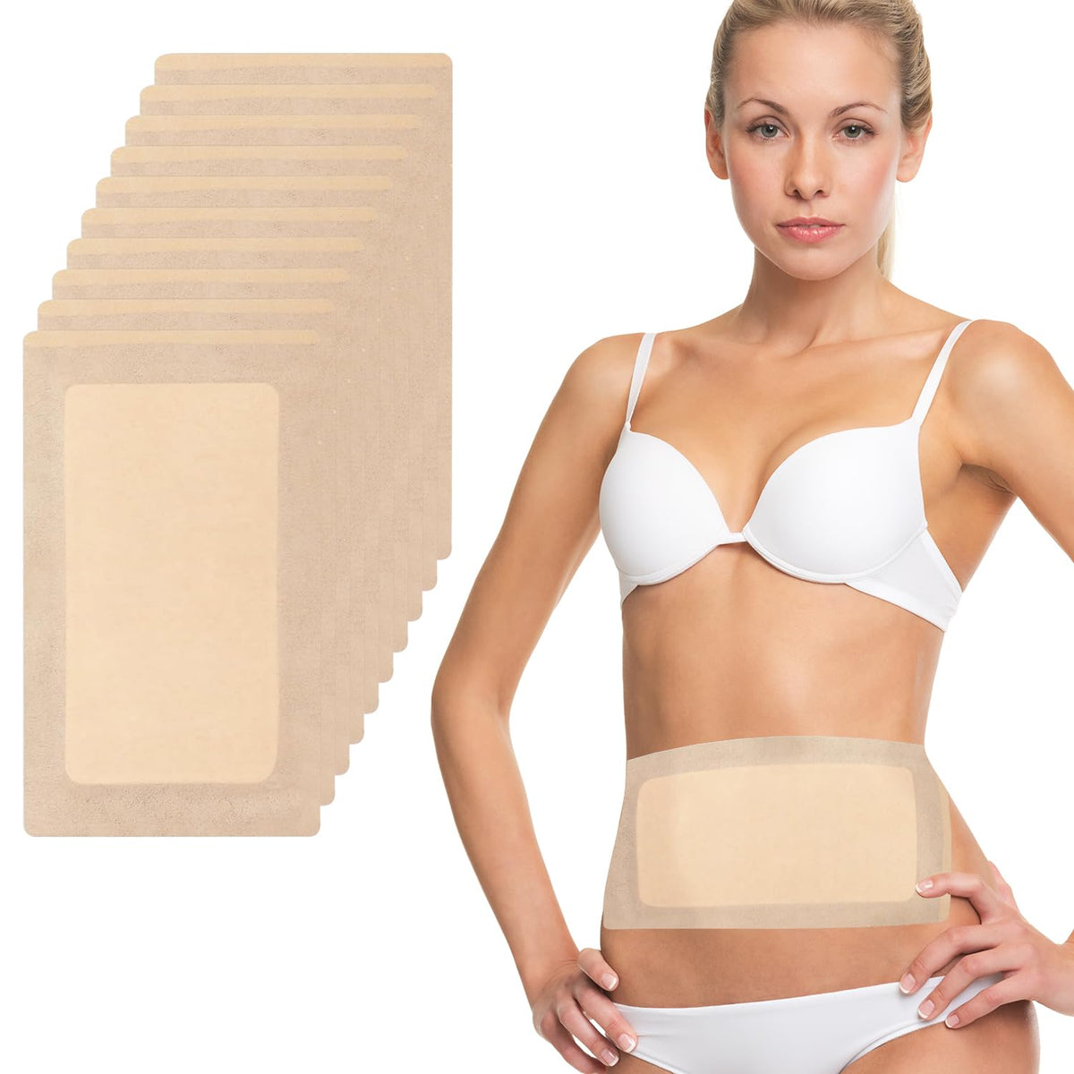 Woowruier castor oil pack wrap with anti-leakage cotton for secure absorption.