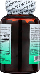 World Organic Chlorophyll 60MG being poured into water for convenient mixing