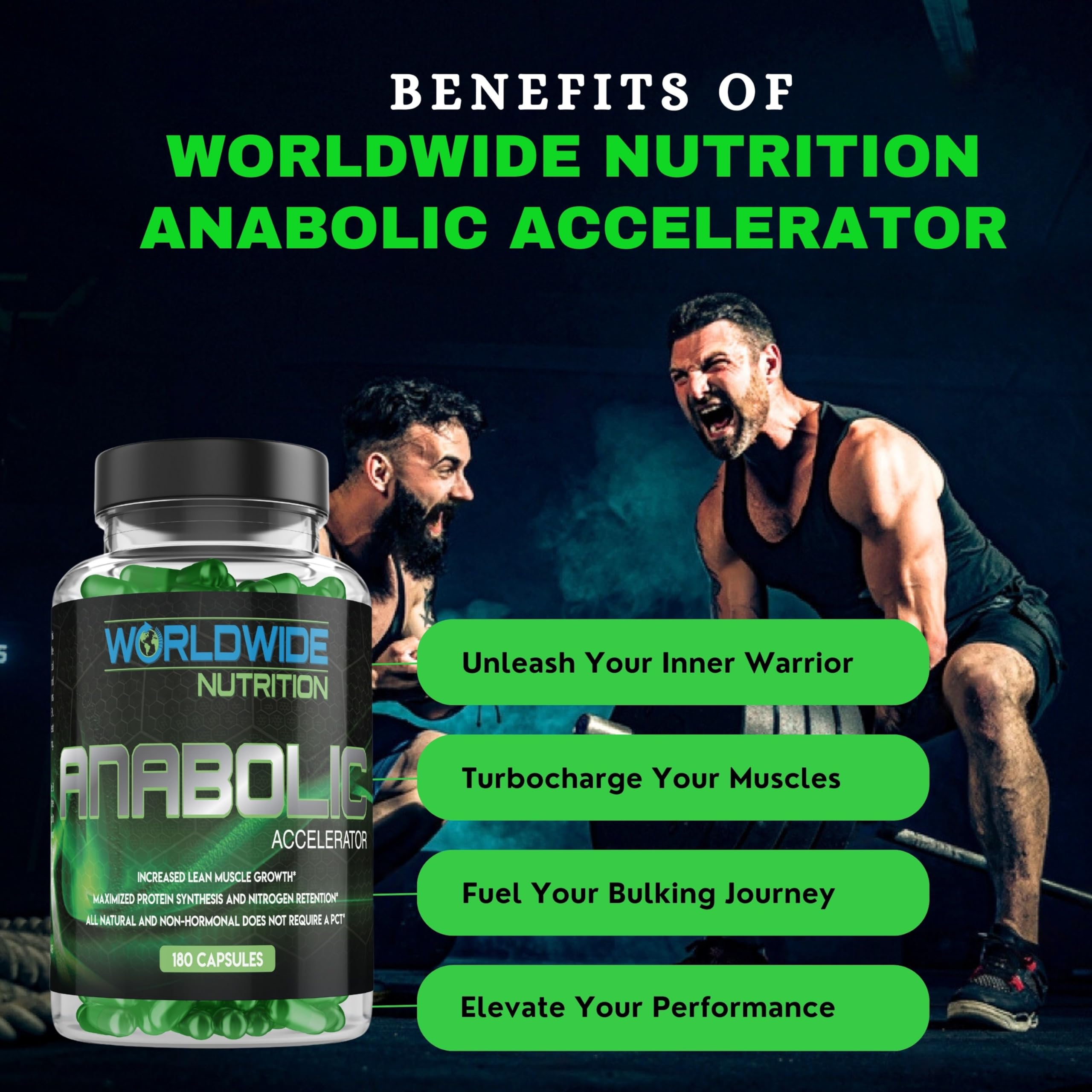 Worldwide Nutrition Anabolic Accelerator daily routine fits active lifestyles