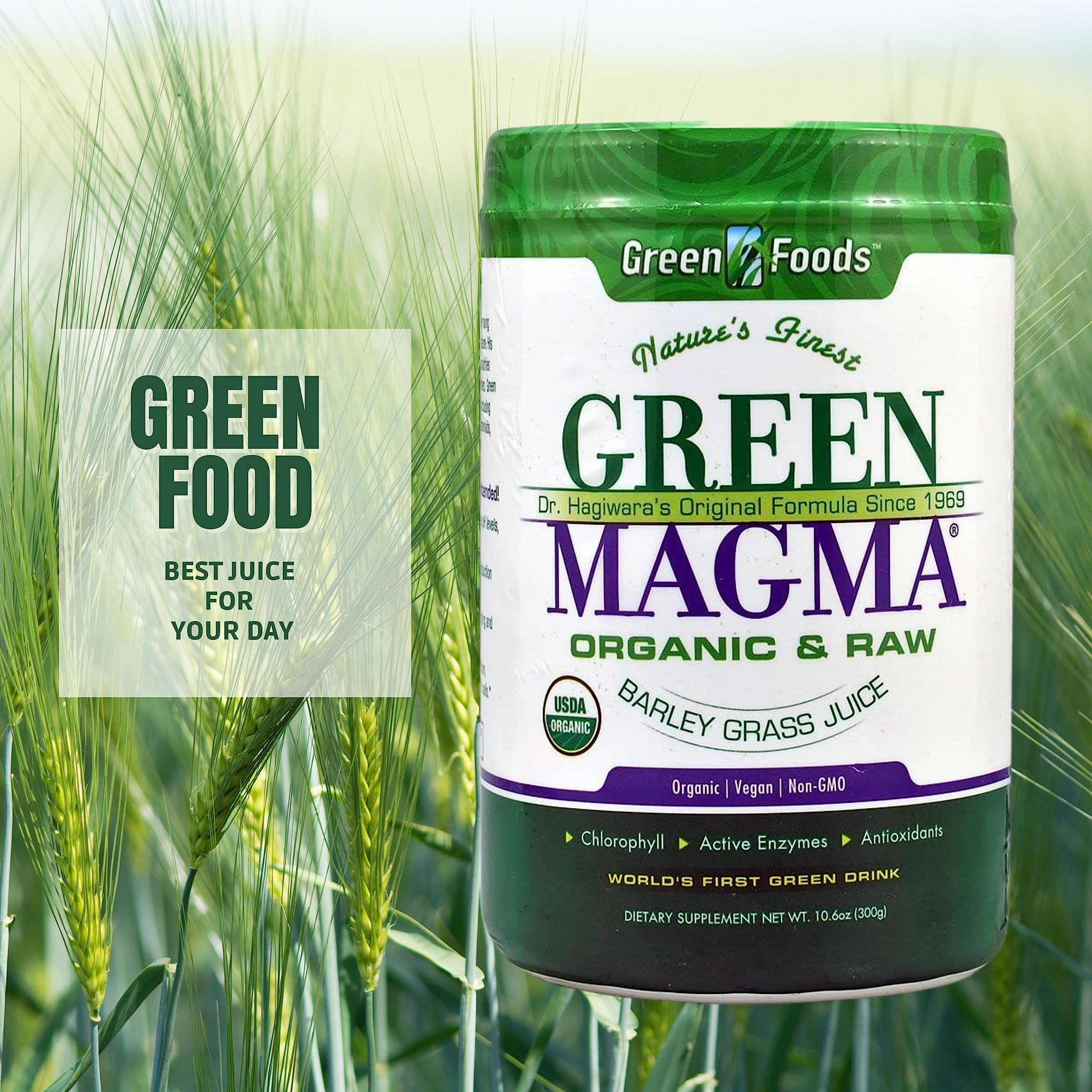 Worldwide Nutrition barley grass juice powder with maltodextrin and brown rice for shakes.