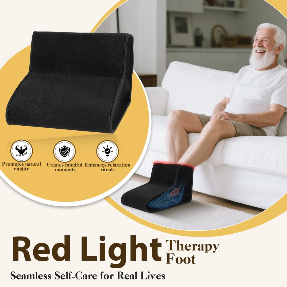 WOUDY open-toe cavity fits feet for even illumination