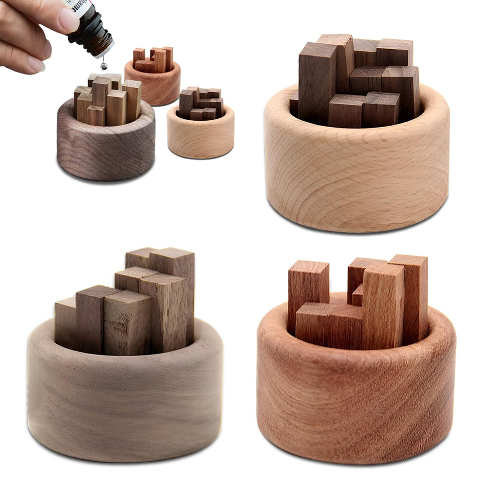 Wshxjzyay wood diffuser in black walnut creates a calming aroma for home spaces