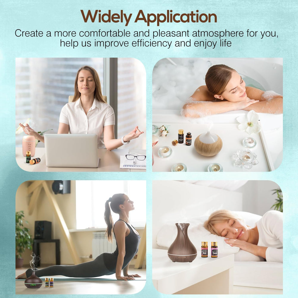 Wtrcsv aroma oils in diffuser scene fill rooms.