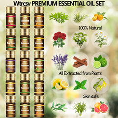 Wtrcsv essential oils gift box presents a versatile fragrance collection for gifting.