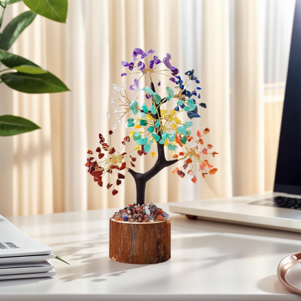 WUYOUSHI crown chakra tree with amethyst inspires focus and mindful decoration