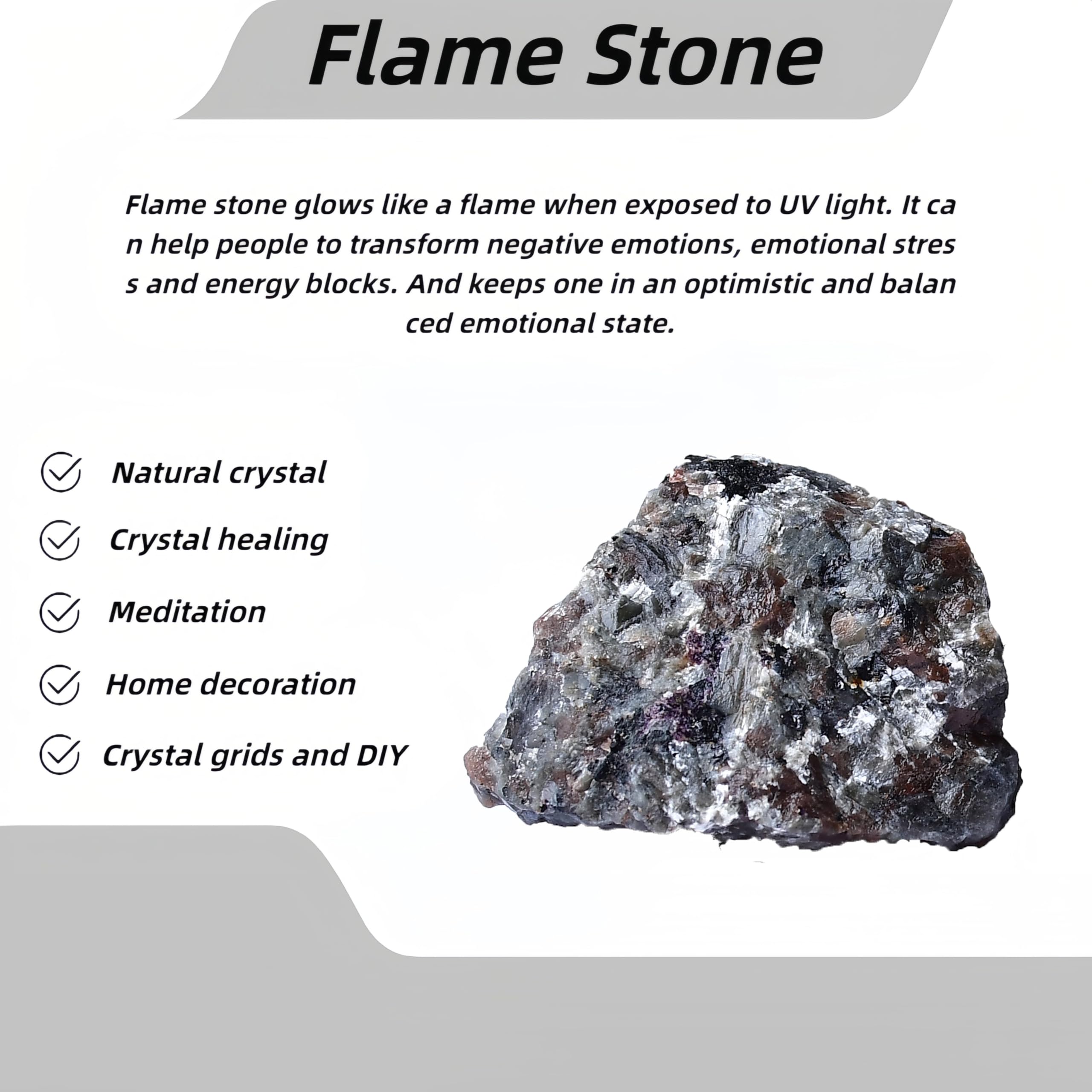 Two raw flame stone crystals glow softly, supporting calm during yoga.
