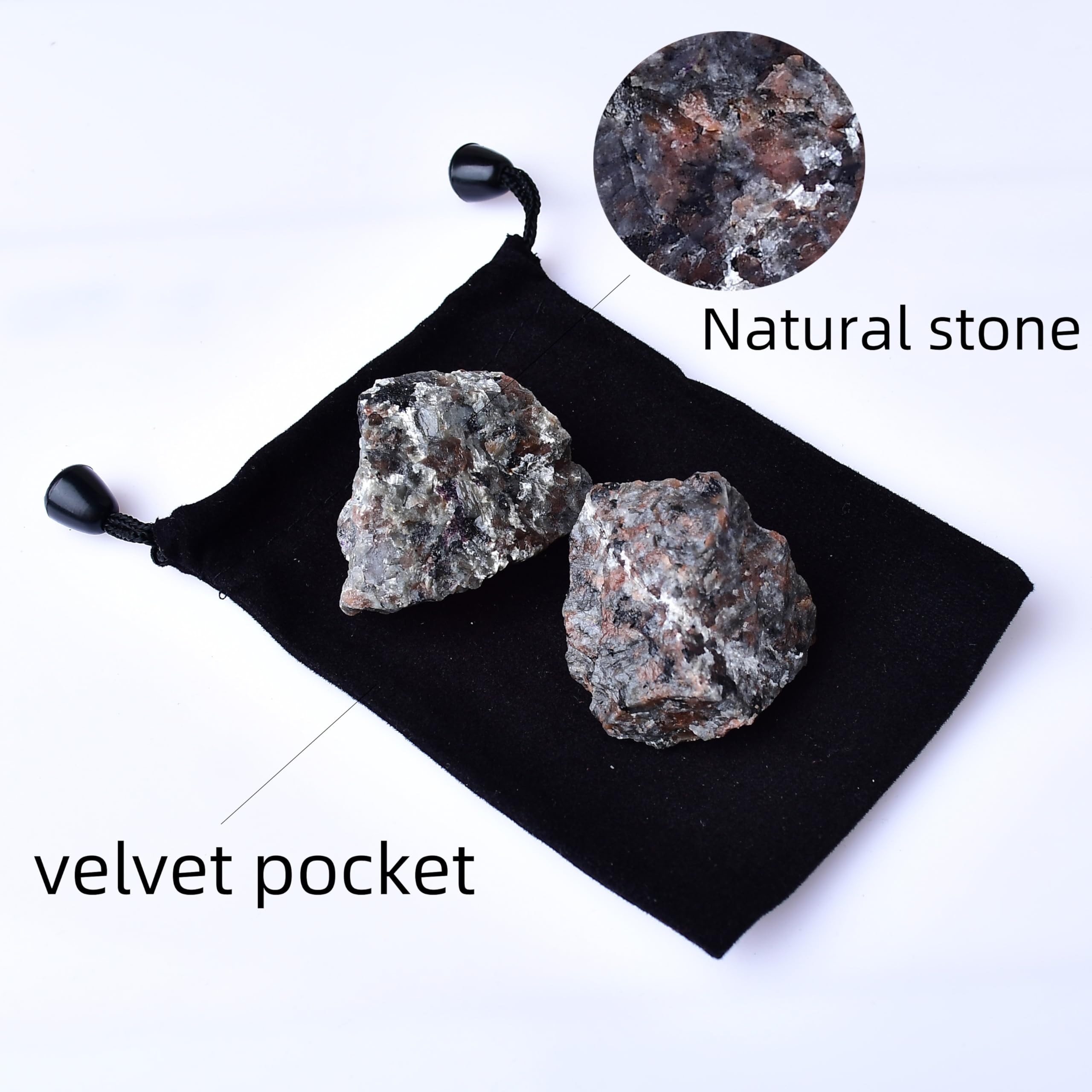 Flame stones glow under UV light, creating warm ambiance and focus.