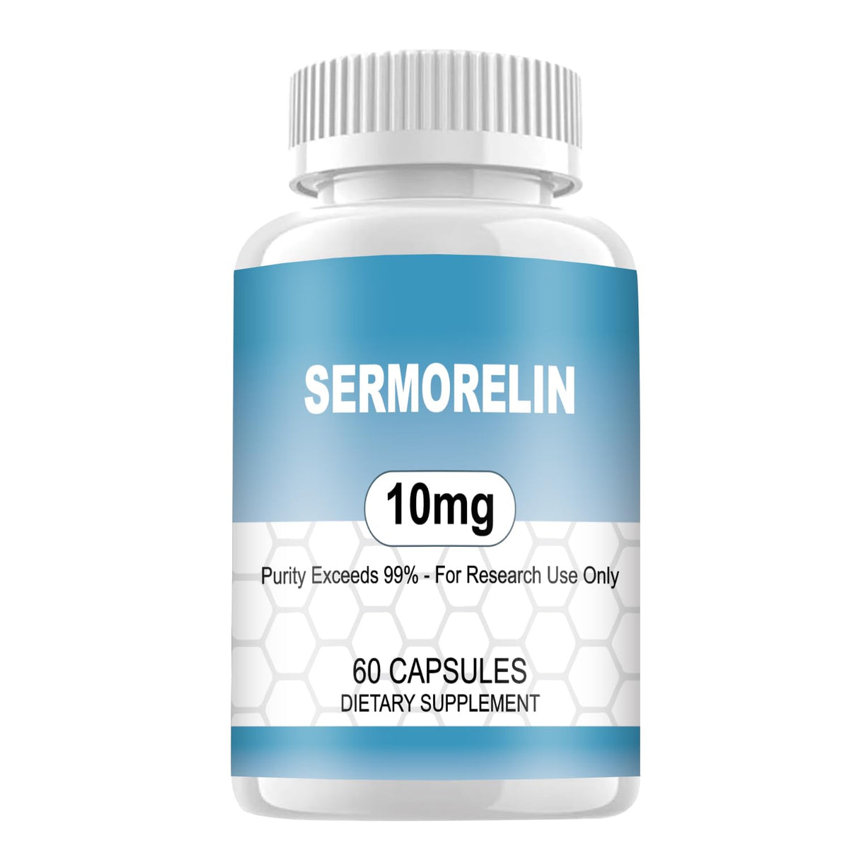 WUCOO Sermorelin Research Peptide capsules, 10 mg, 60-count, for lab research applications
