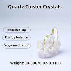 WUYOUSHI Energy balance quartz cluster ideal for Reiki sessions and mindful focus.