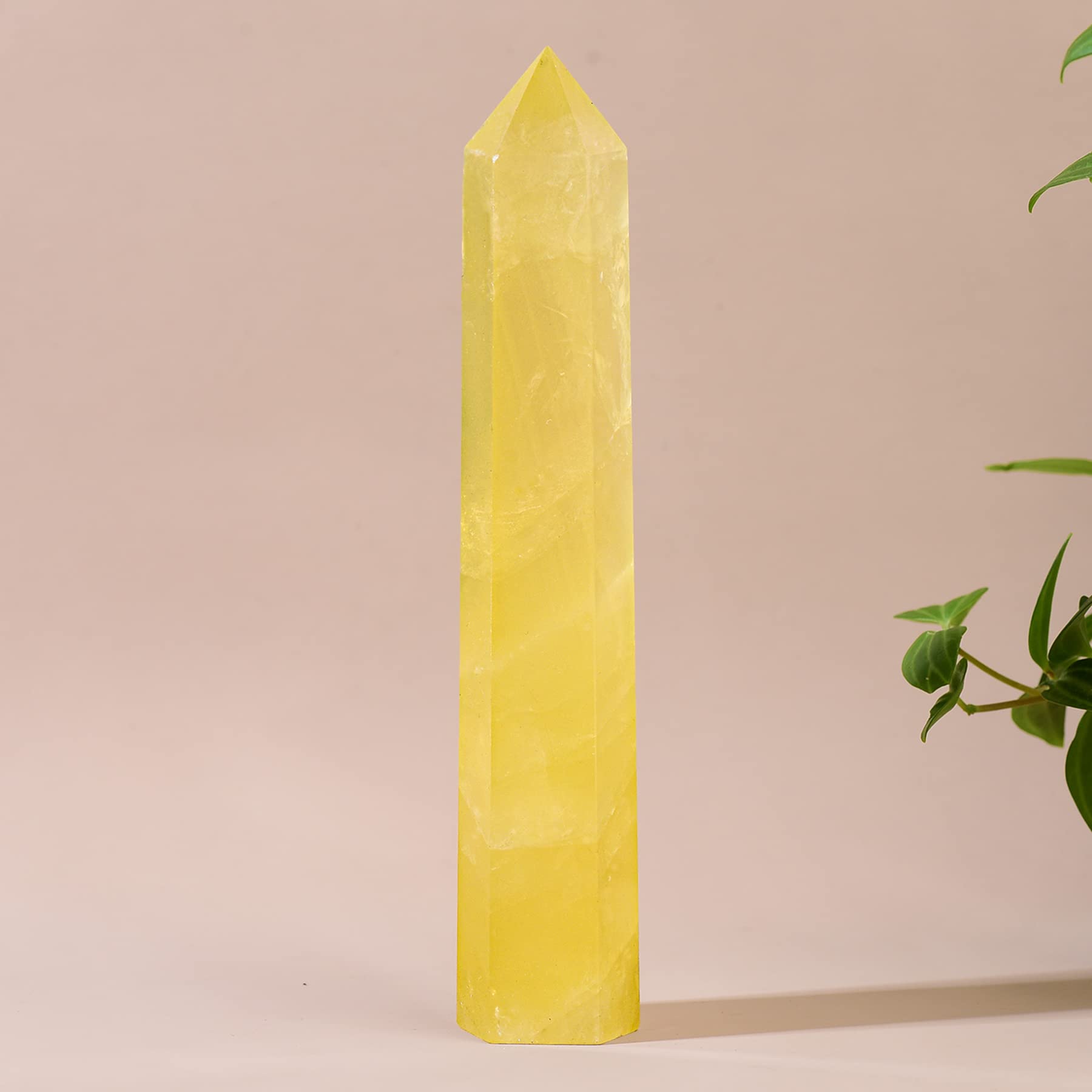 WUYOUSHI handmade quartz wand showing unique patterns