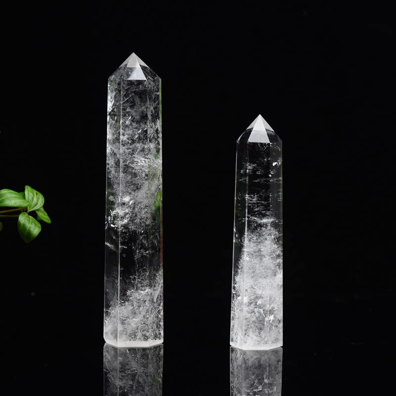 WUYOUSHI meditation crystal tower display in a calm setup.